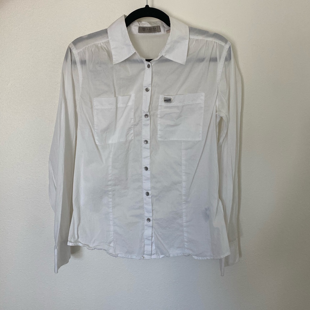 Guess White Button Down